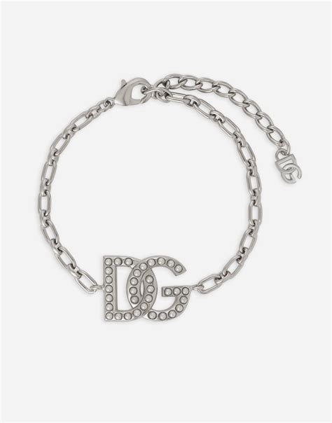 dolce gabbana bracciale pelle|BRACCIALE in Silver for Women .